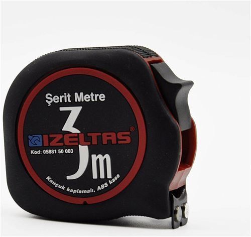 İZELTAŞ 3 M PLASTİK STOPLU ŞERİT METRE