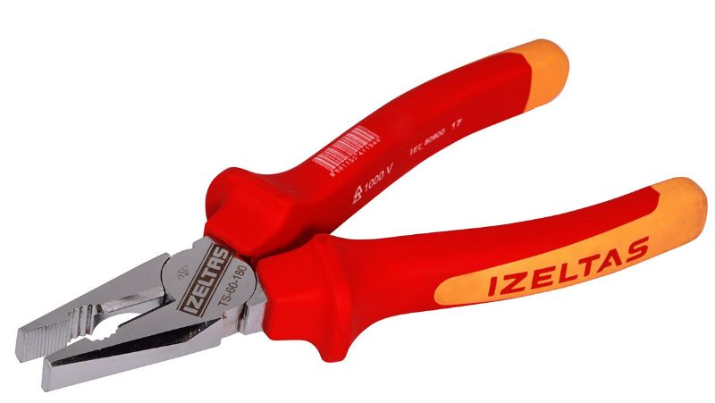 İZELTAŞ 1000V İZOLELİ ELEKTRİKÇİ KOMBİNE PENSE 160MM