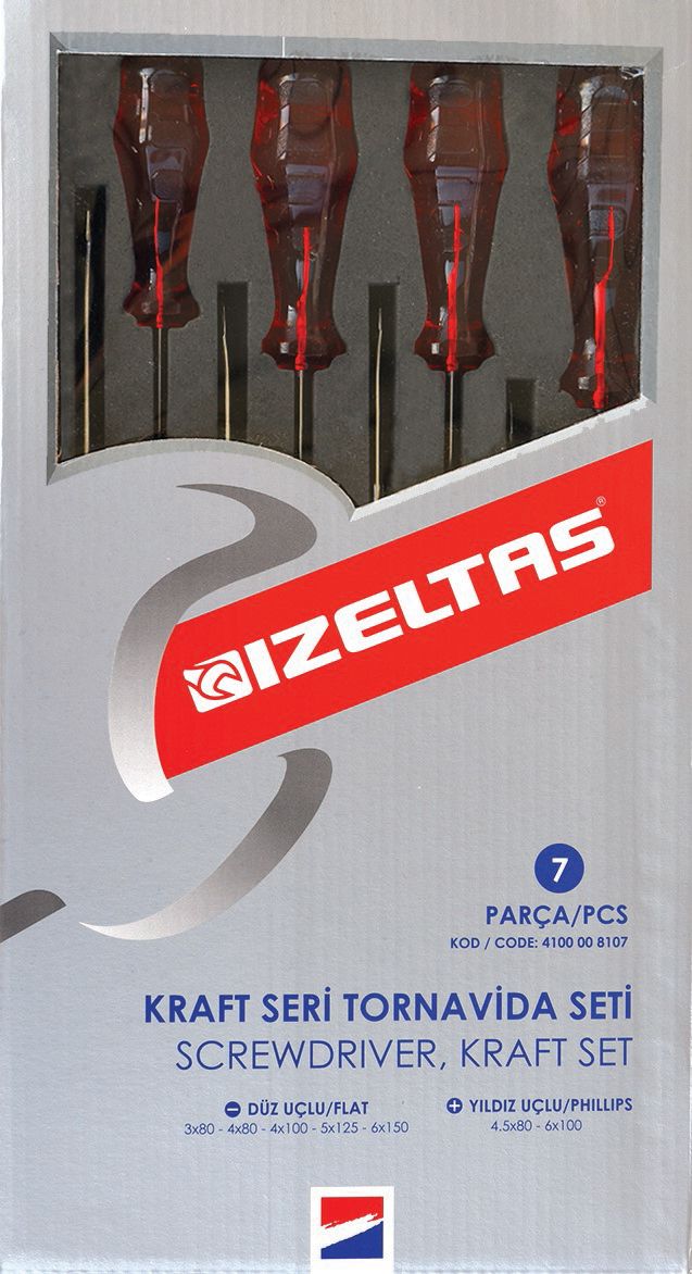 İZELTAŞ 7 PARCALI KRAFT TORNAVIDA SETI