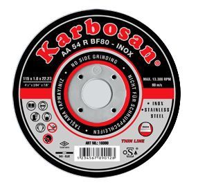 KARBOSAN 115X1,0 KESME TAŞI (INOX) 25'Lİ PAKET