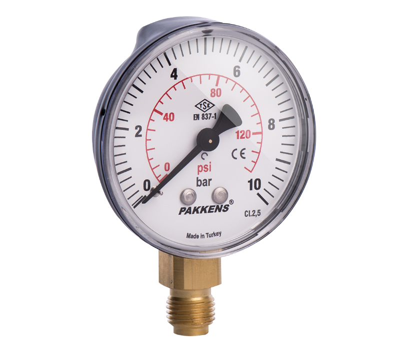 PAKKENS Ø63mm.0/315 bar Alt.Bağl.Cl.2,5 Mano.G1/4"B