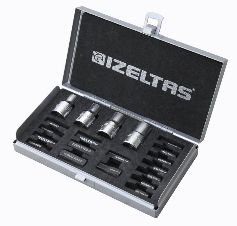 İZELTAŞ 1/2"MANYETİK LOKMALI UÇ TAKIMI 20 PARÇA