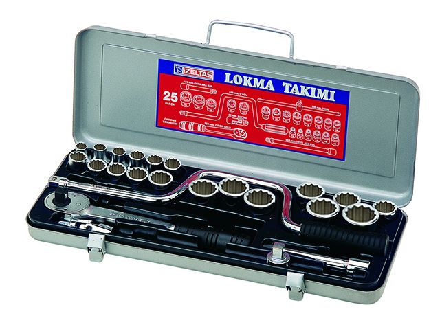 İZELTAŞ 25'Lİ LOKMA ANAHTAR TAKIMI 1/2"