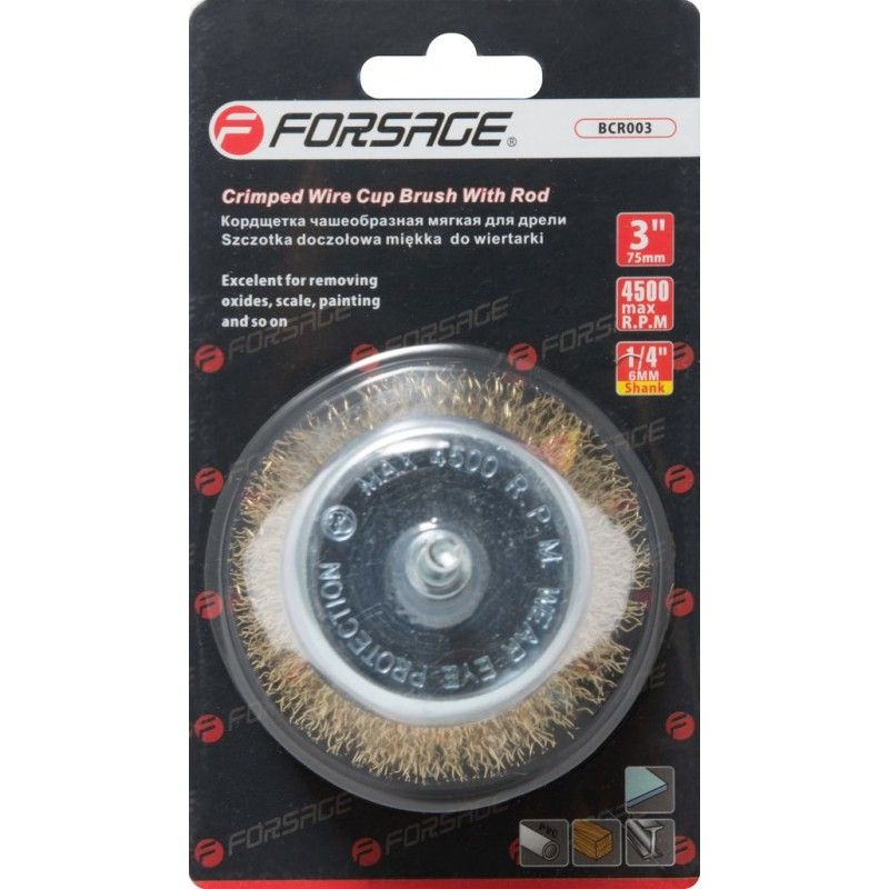 FORSAGE PİMLİ ÇANAK TEL FIRÇA 50MM